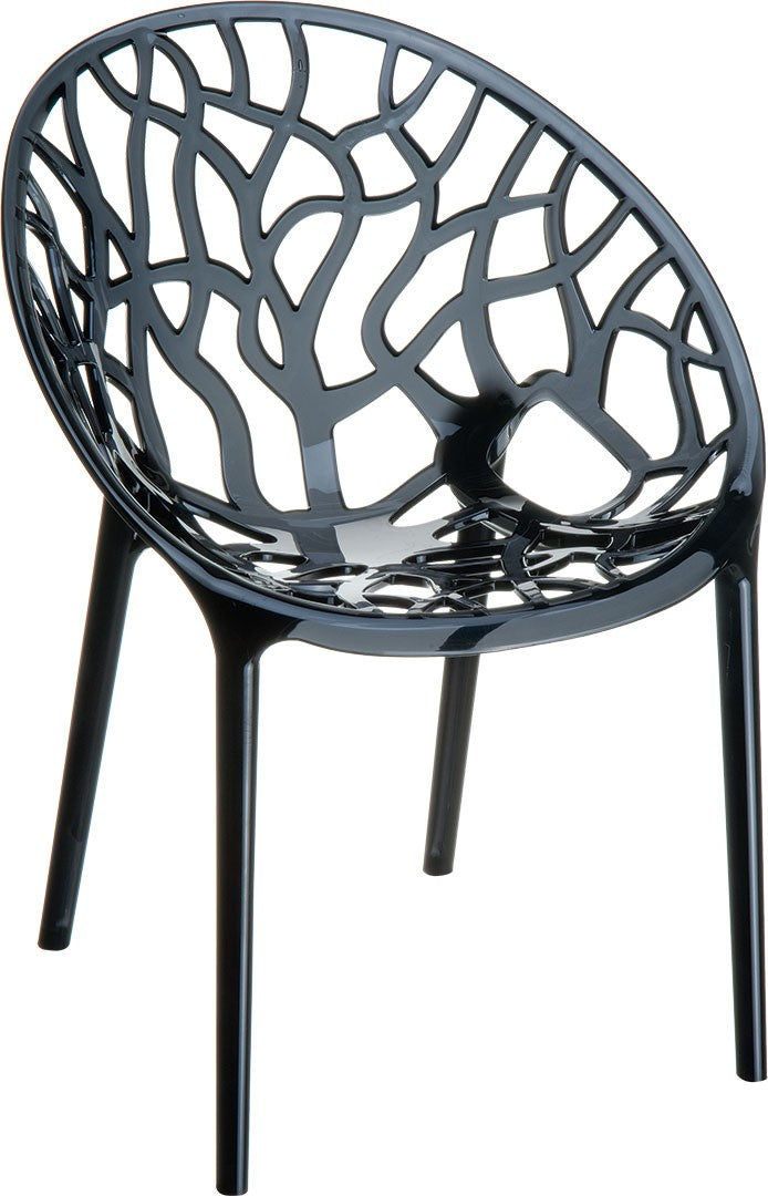 Chaise de jardin empilable en plastique Crystal
