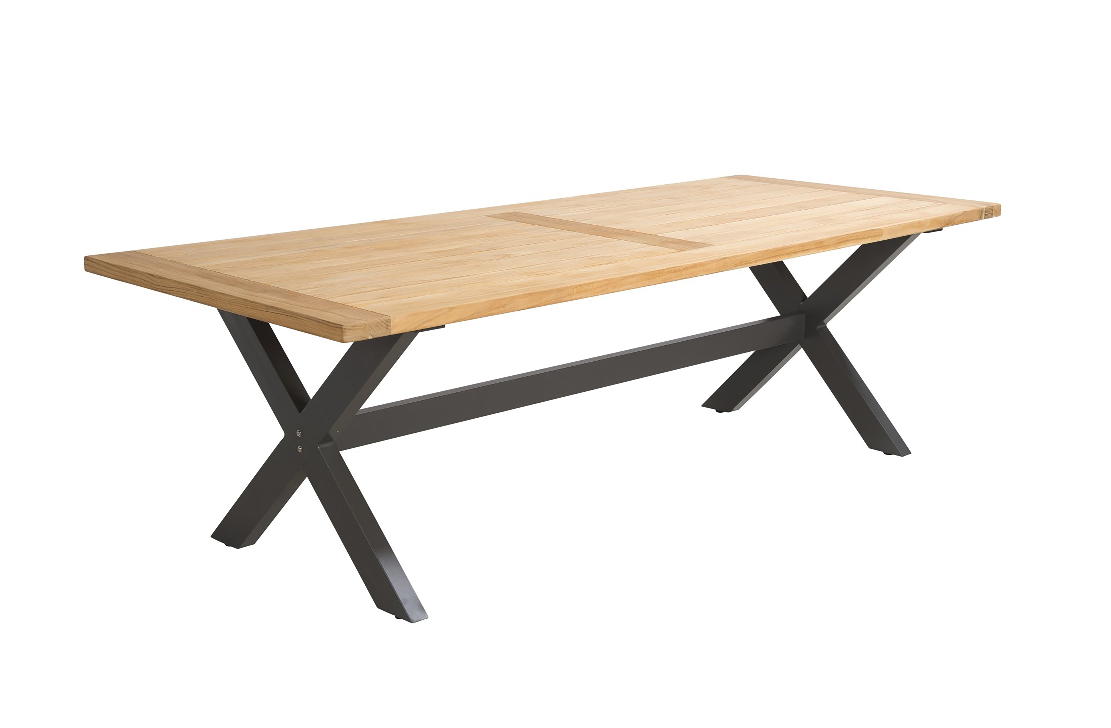 Table de jardin rectangulaire au clair de lune