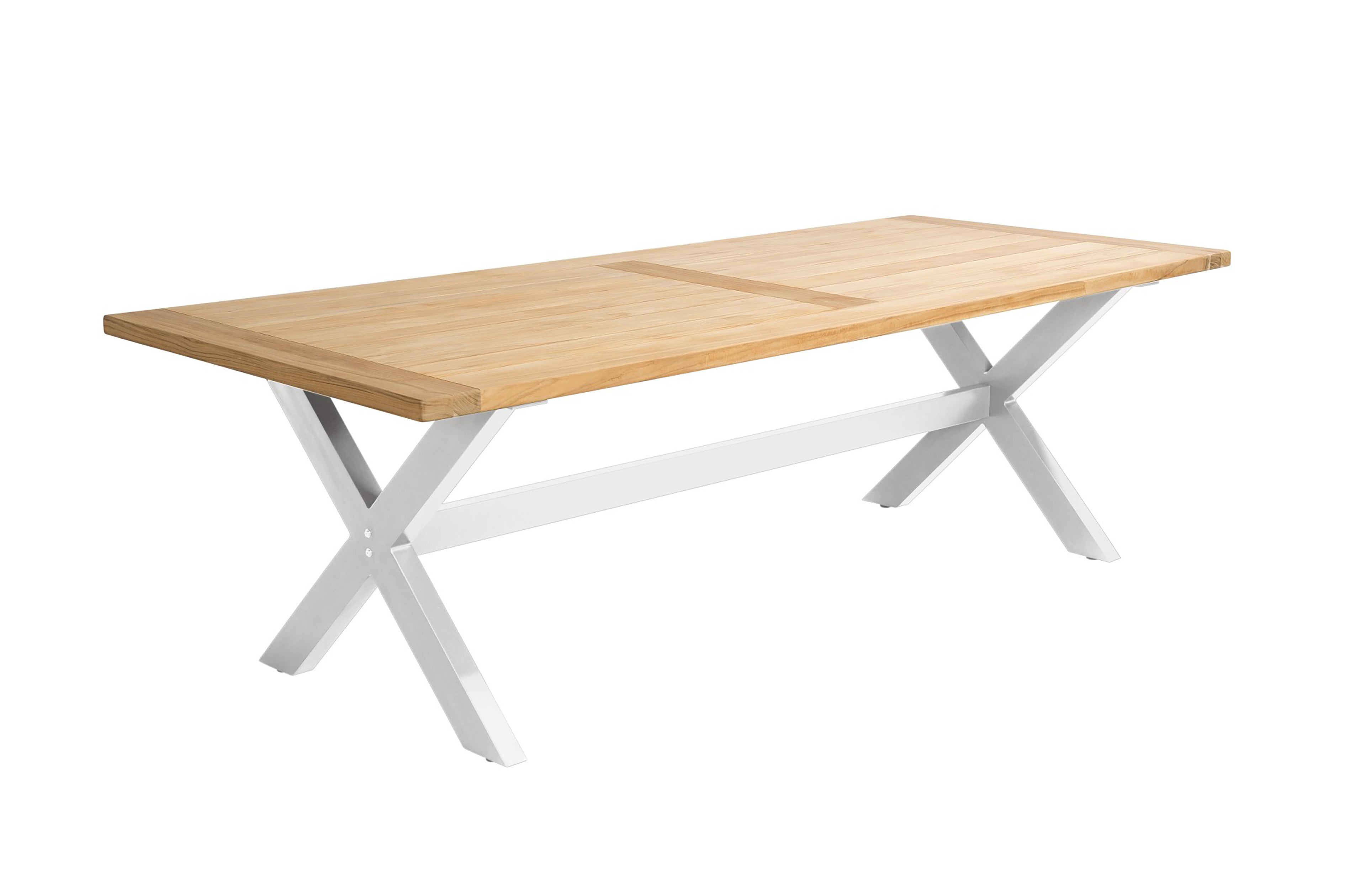 Table de jardin rectangulaire au clair de lune