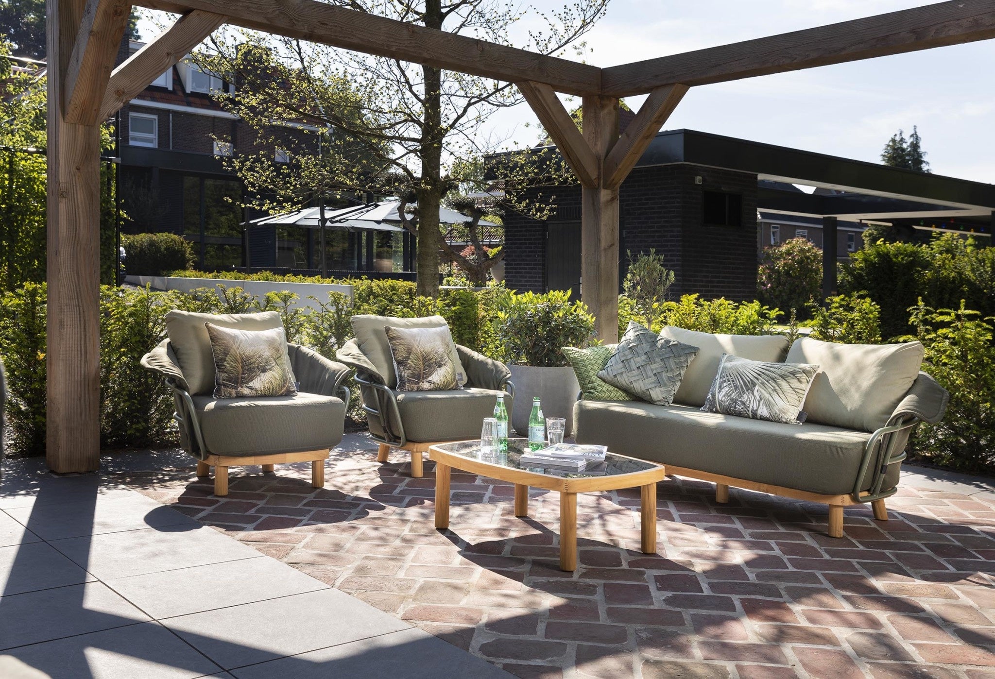 Allegre 4 pcs lounge set forest