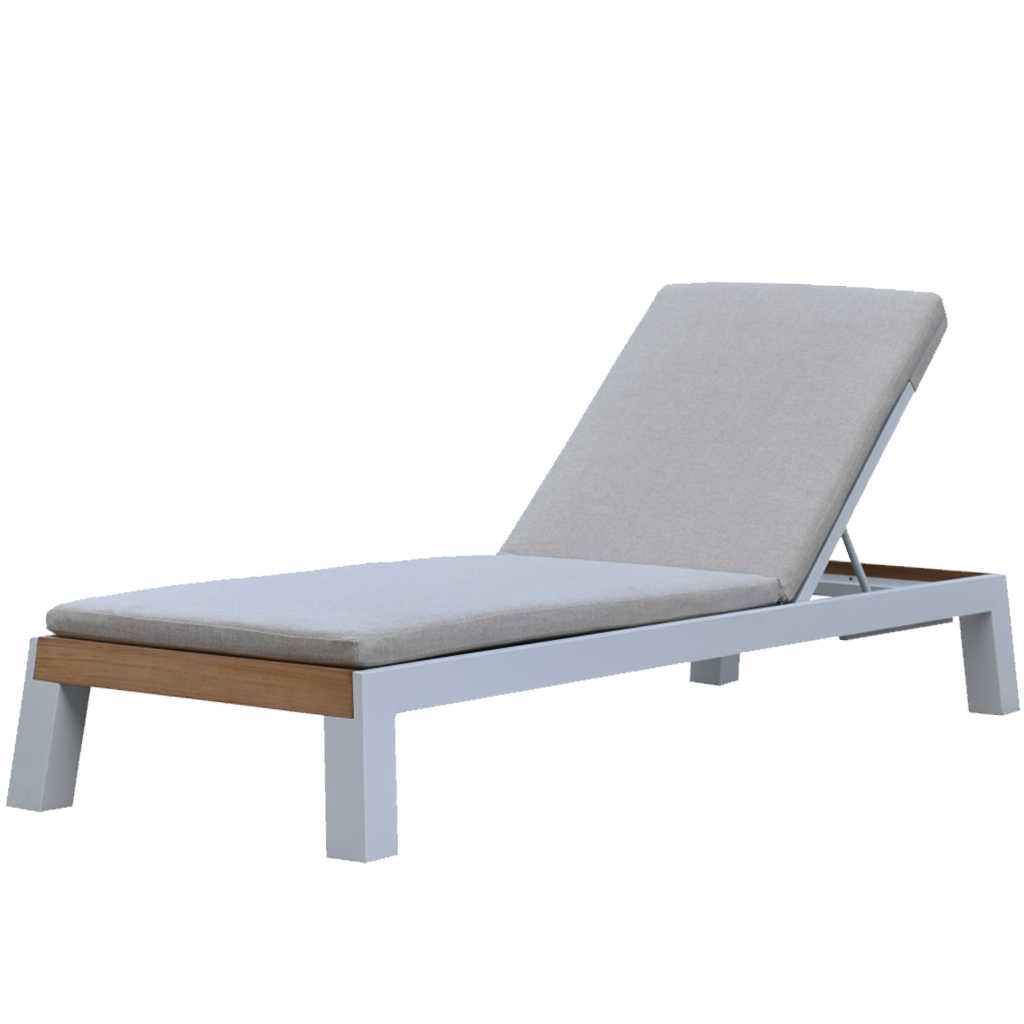 bellevue daybed alu white-silver