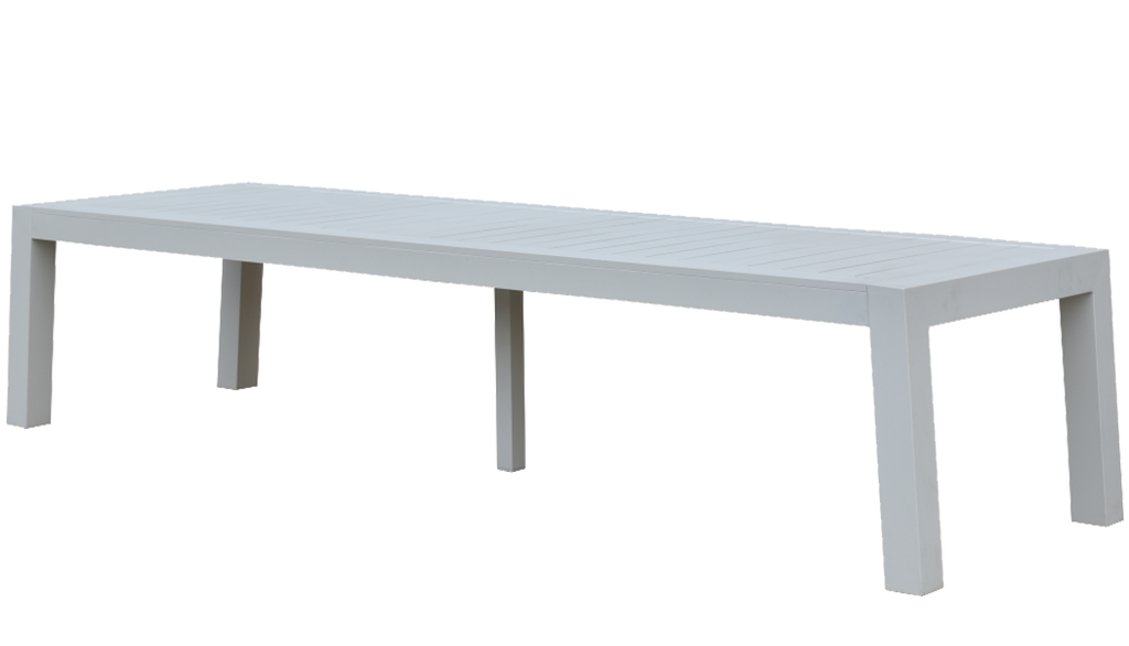 bellevue low dining white alu 320x100xH72