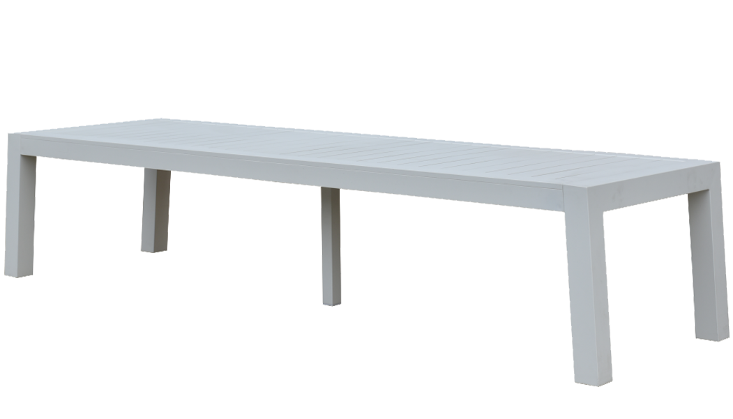 bellevue low dining white alu 320x100xH72