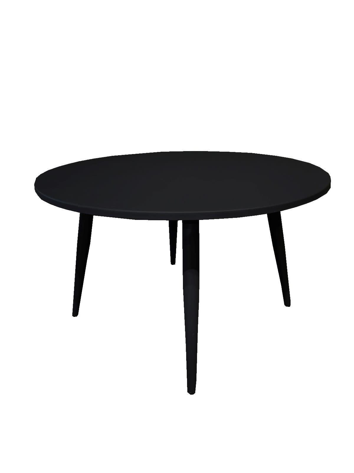 Coppa zwart rond eettafel