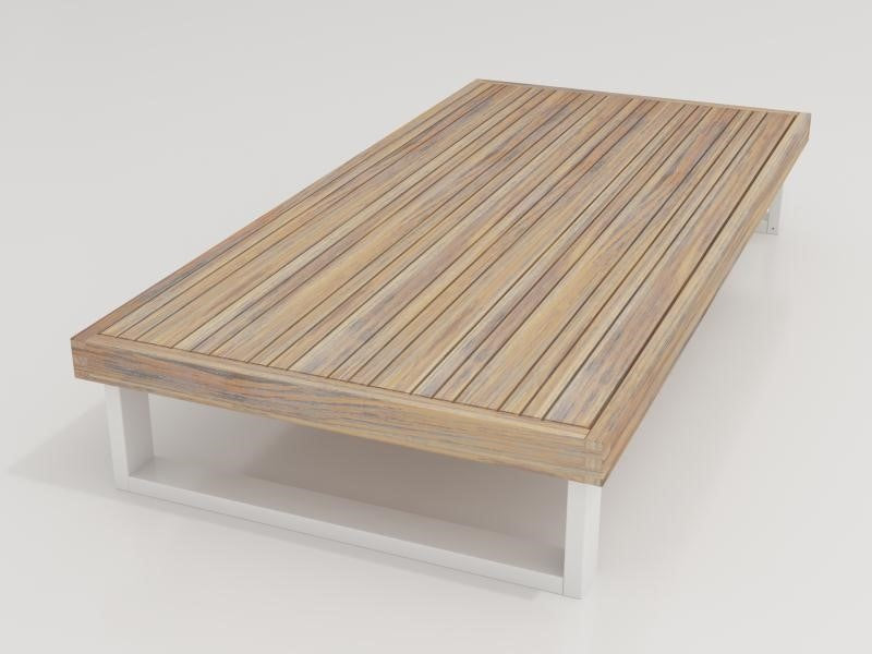 lounge tafel wit rechthoekig