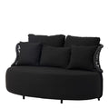 Luna sofa 2 seater sunproof black