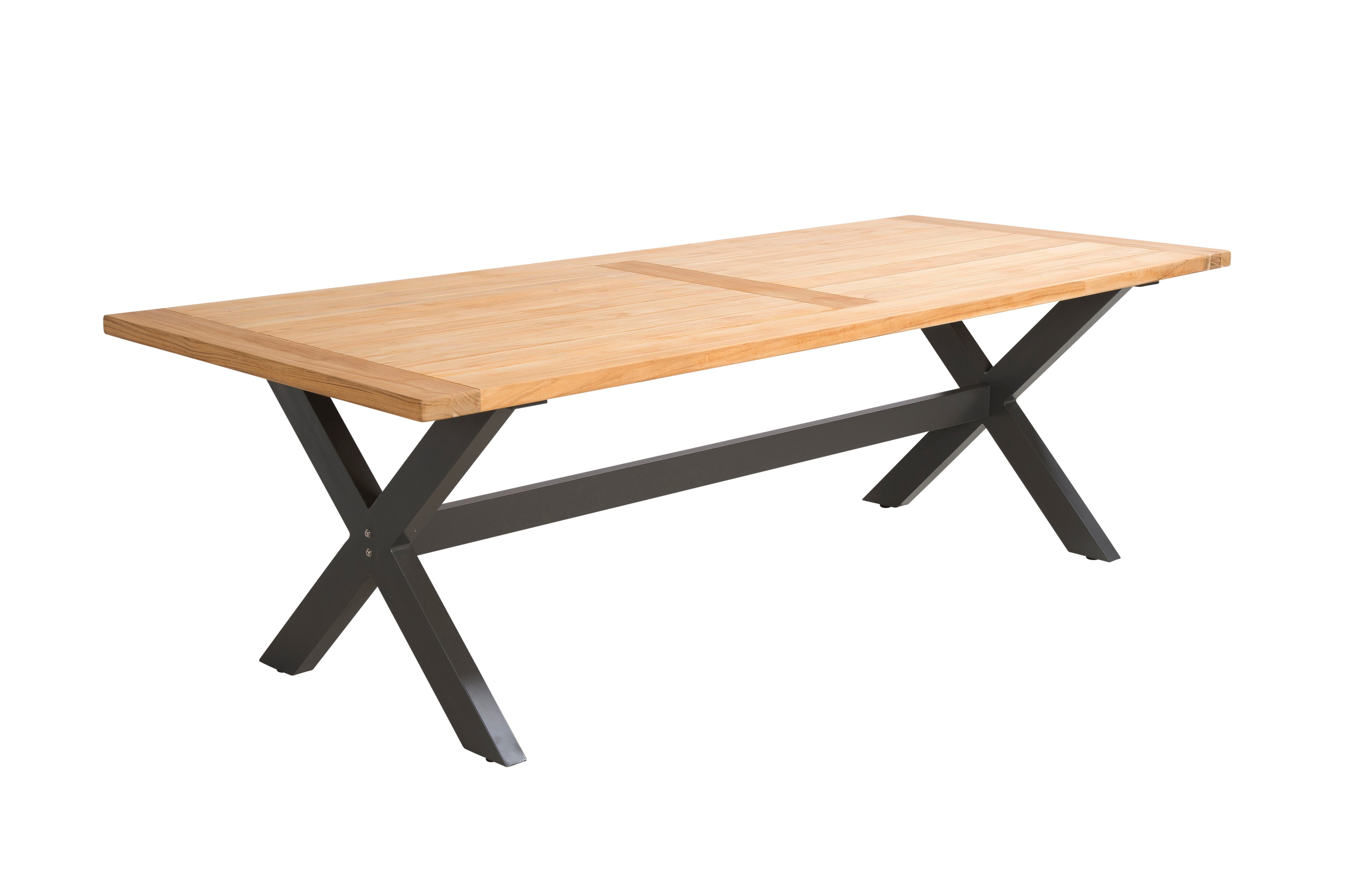 Table de jardin rectangulaire au clair de lune