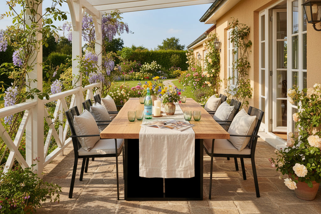 Table de jardin en planches