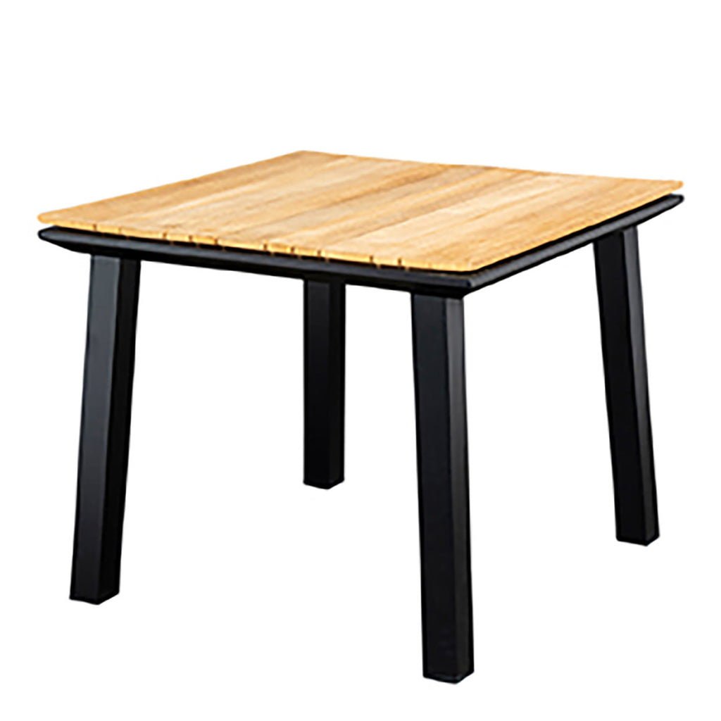 Soho table 90 aluteak black_141